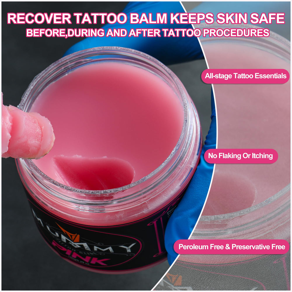 Mummy Tattoo Glide skin moisturizing focus supports hydration during healing.