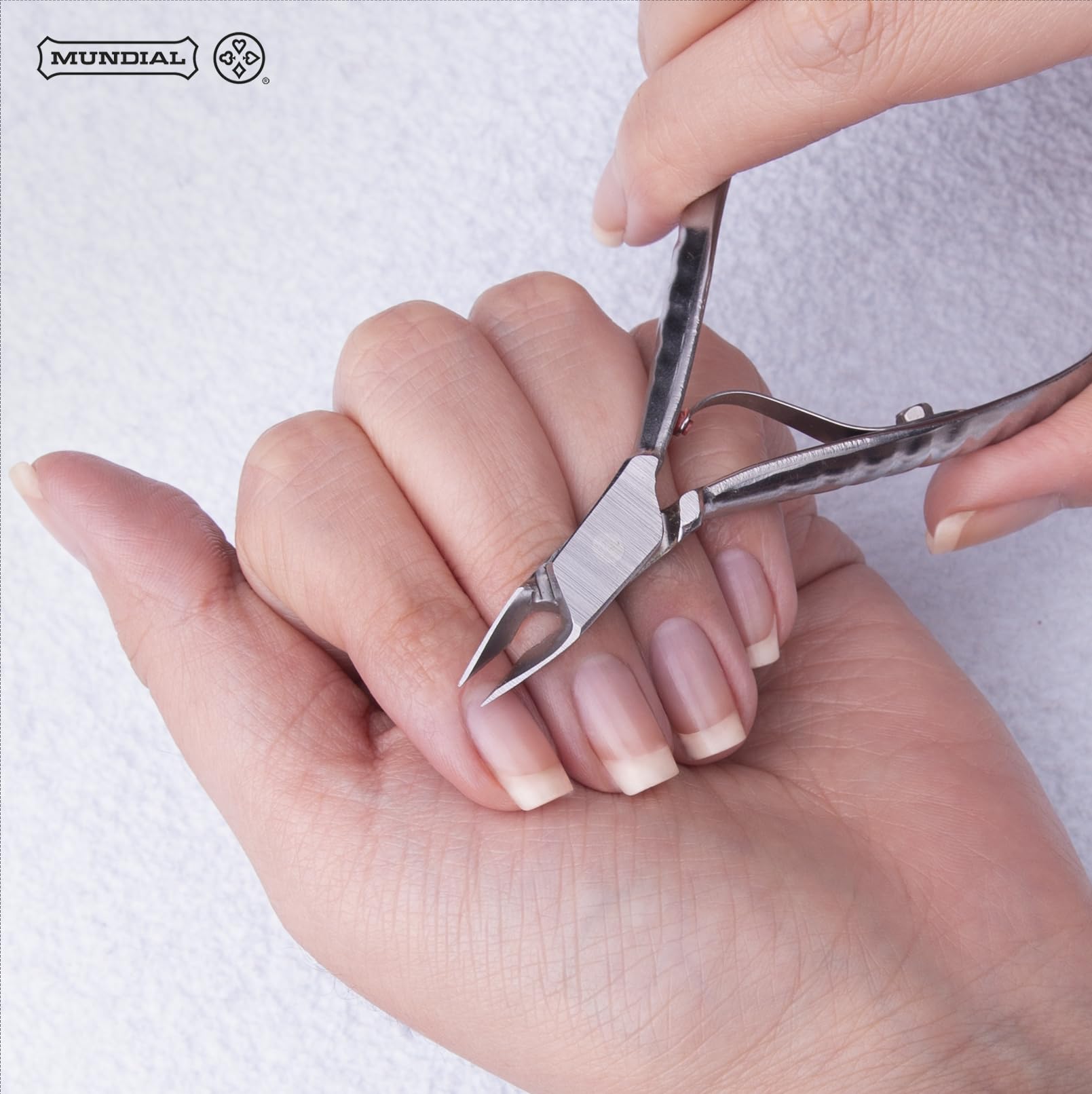 Mundial 722-PR cuticle nippers with ergonomic handle for comfortable use