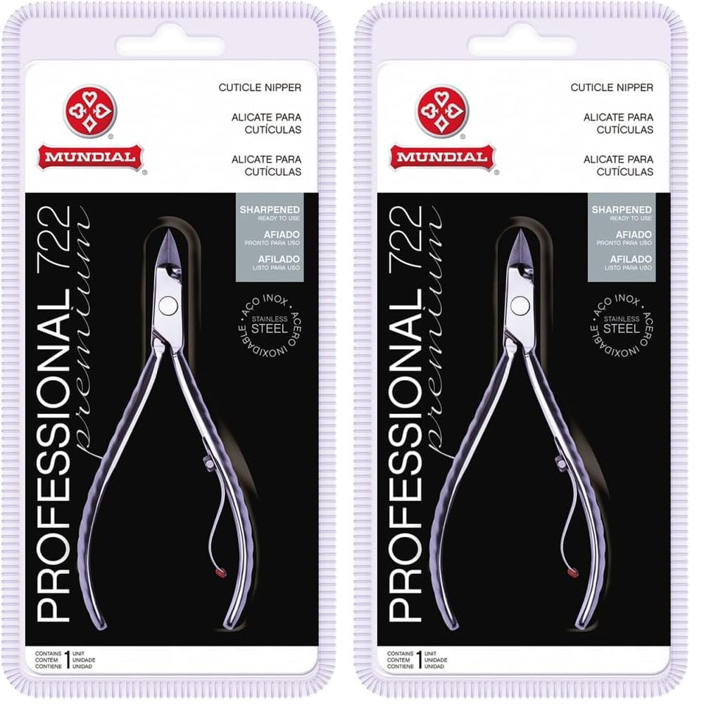 Mundial 722-PR cuticle nippers pack for precise trimming and reliability