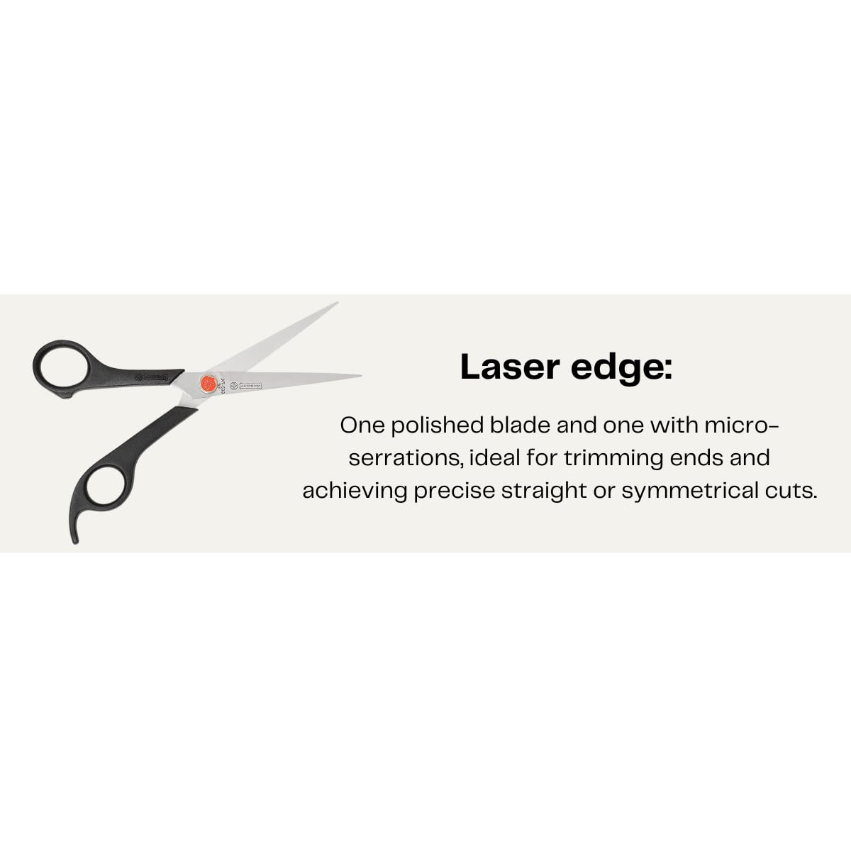 Mundial Red Dot barber shears in premium stainless steel with artisanal precision.