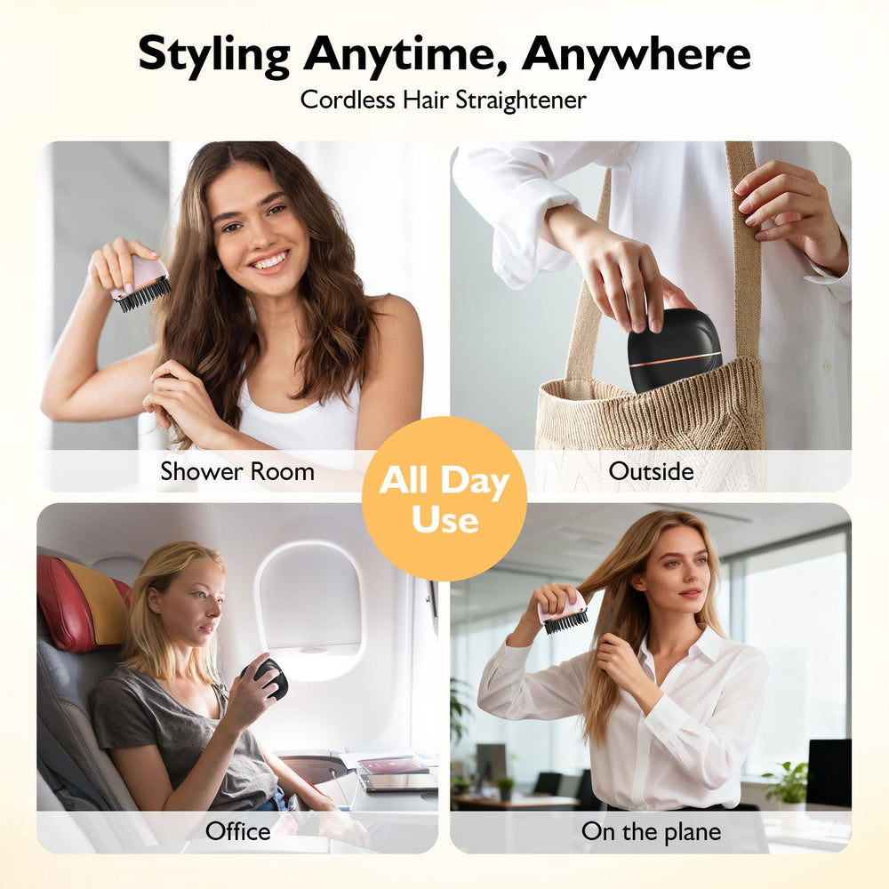 Muoyid Glambrush Mini Pink in-use demonstrates smooth glide and safety.