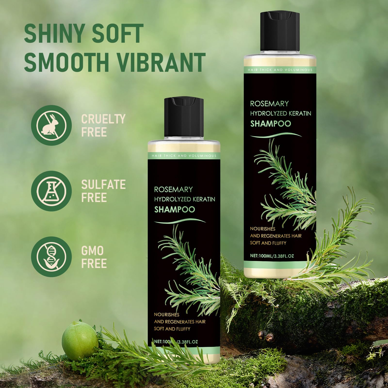 Muoyid rosemary hydrolyzed keratin shampoo scalp focus hints at refreshed, balanced scalp