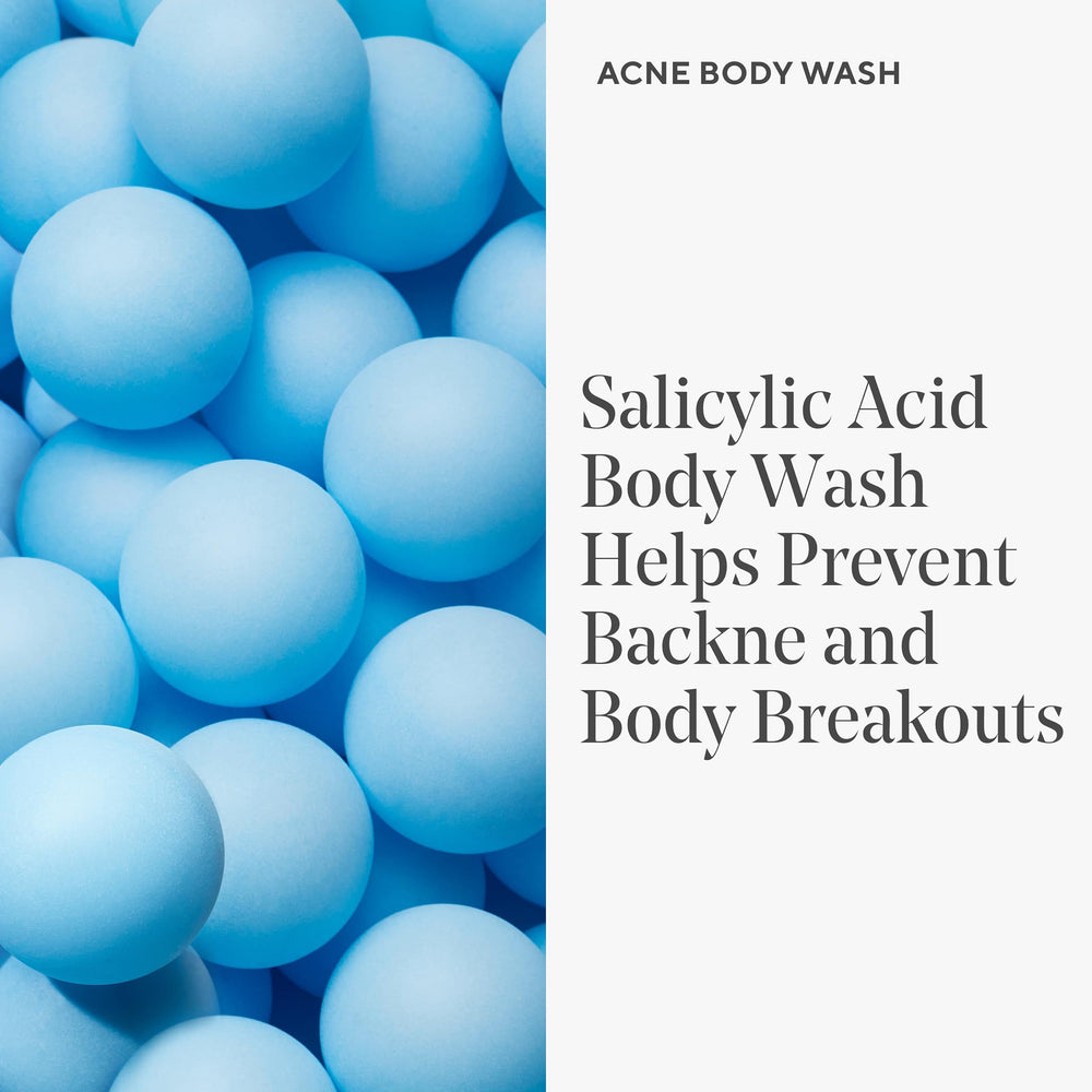 Murad Acne Body Wash shoulders area helps balance oil and prevent breakouts.
