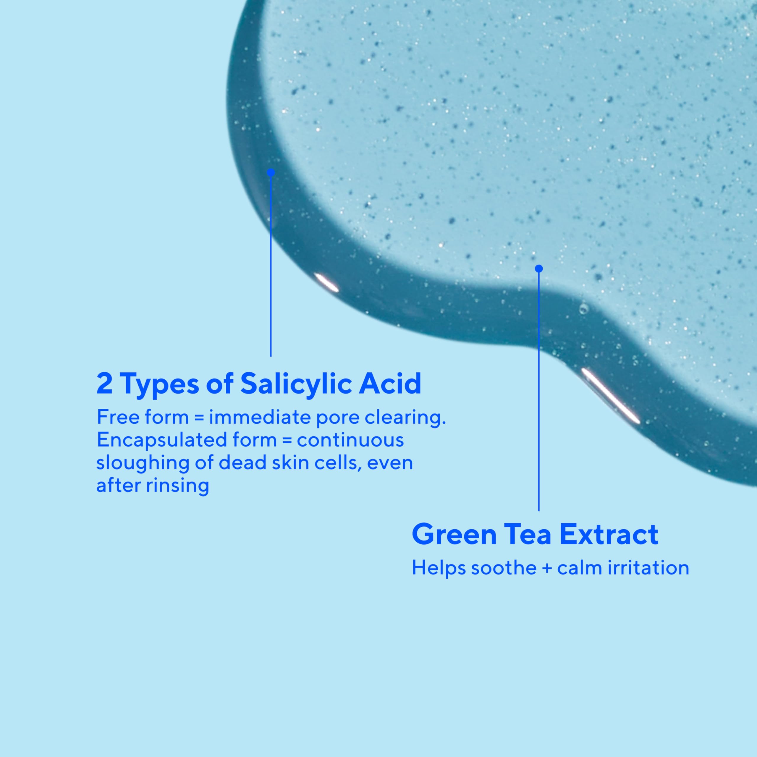 Texture improvement after cleansing with Murad Acne Control Clarifying Cleanser.