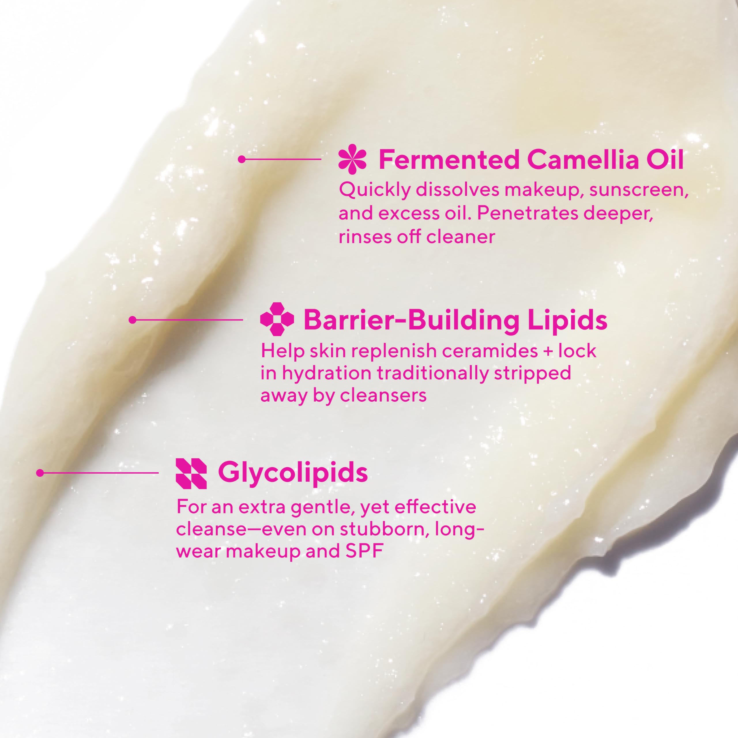 Murad balm melting on skin demonstrates effective makeup removal
