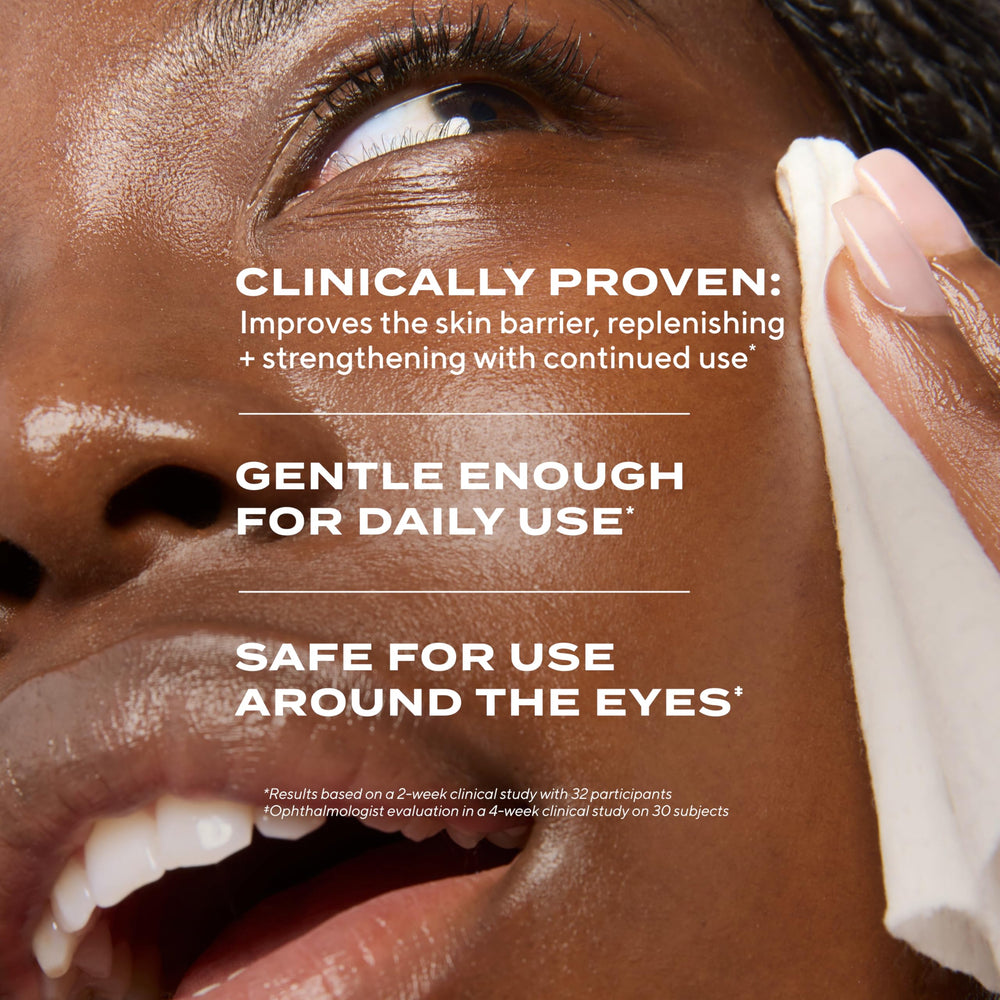 Ophthalmologist-tested Murad cleanser safe around closed eyes