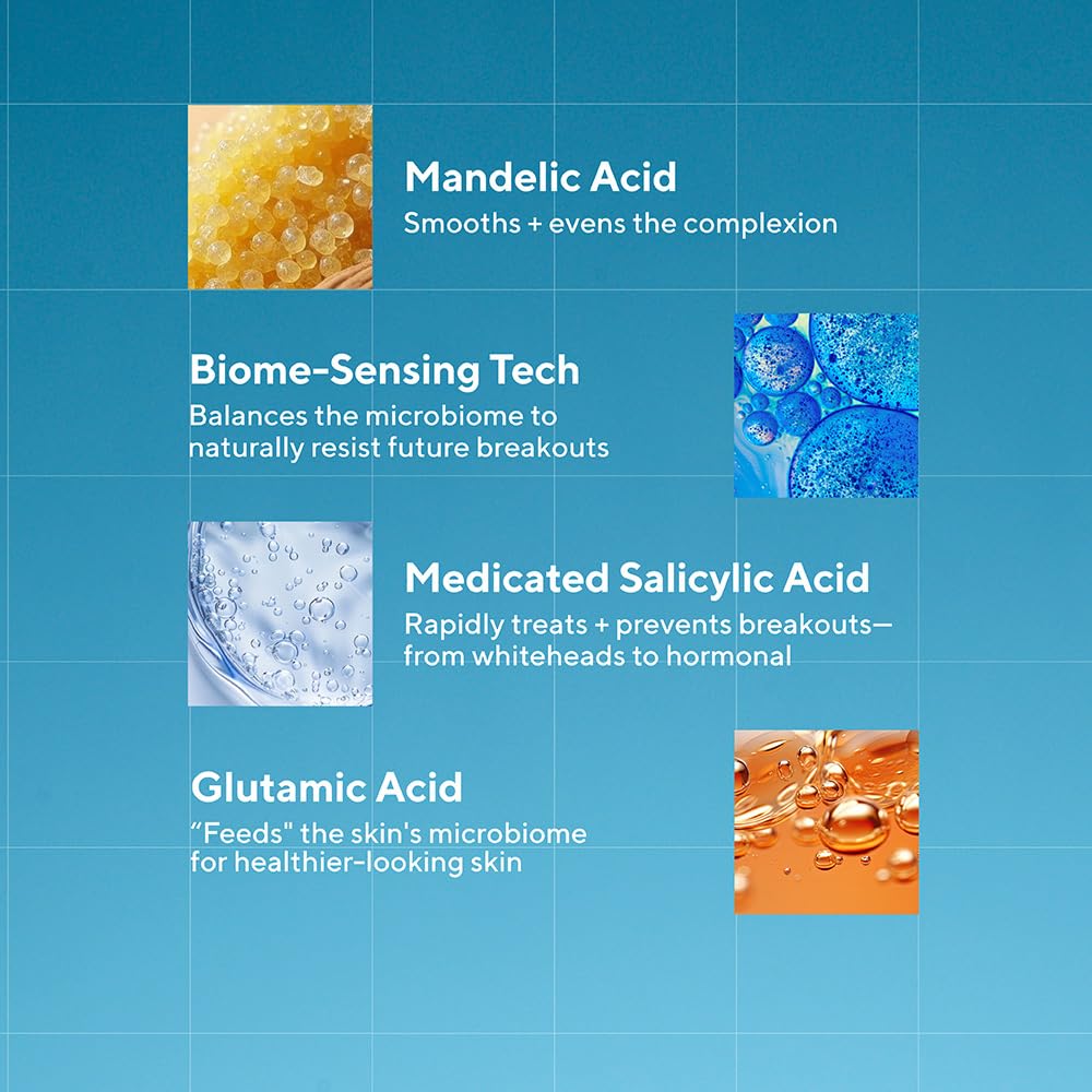 Murad Biome-Balancing Serum ingredients highlight glutamic and mandelic acids