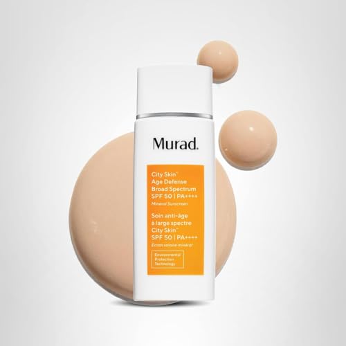 Murad City Skin Age Defense SPF 50 sleek tube packaging for easy application