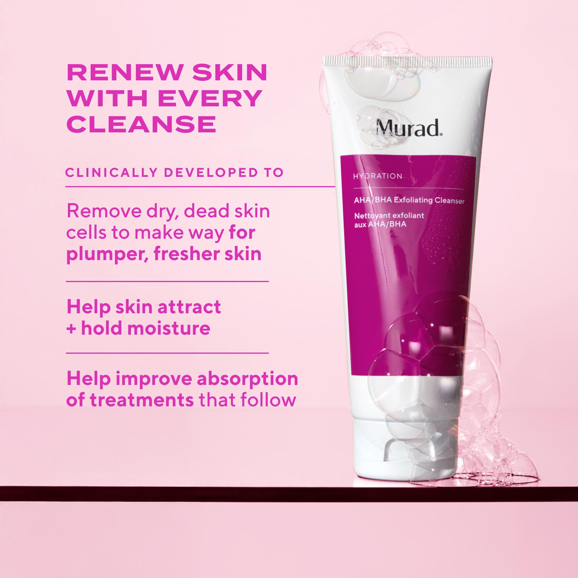 Murad Hydrate Trial Kit SPF 50 Moisturizer swatch protecting skin while hydrating.