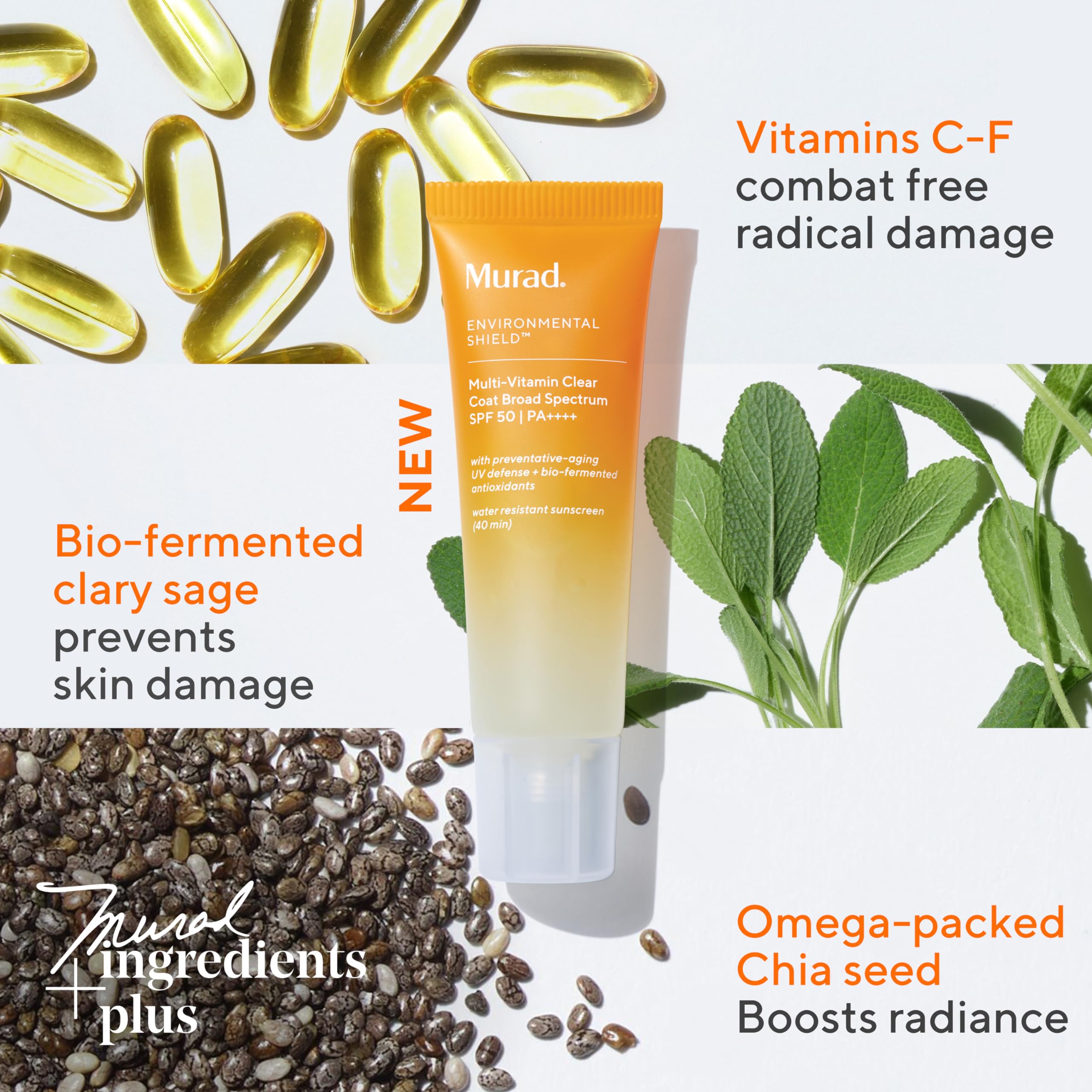 Murad sunscreen being evenly spread on the face