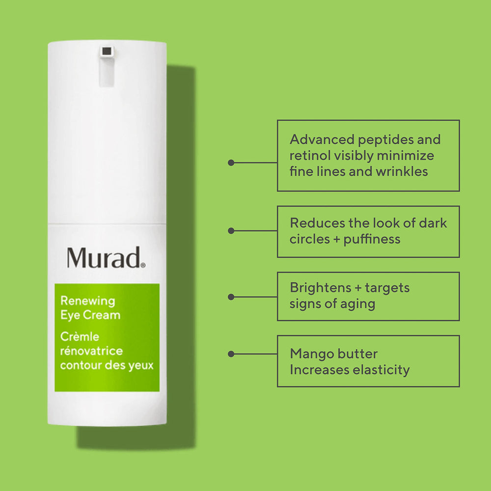 Murad Renewing Eye Cream texture close-up highlighting rich creamy consistency