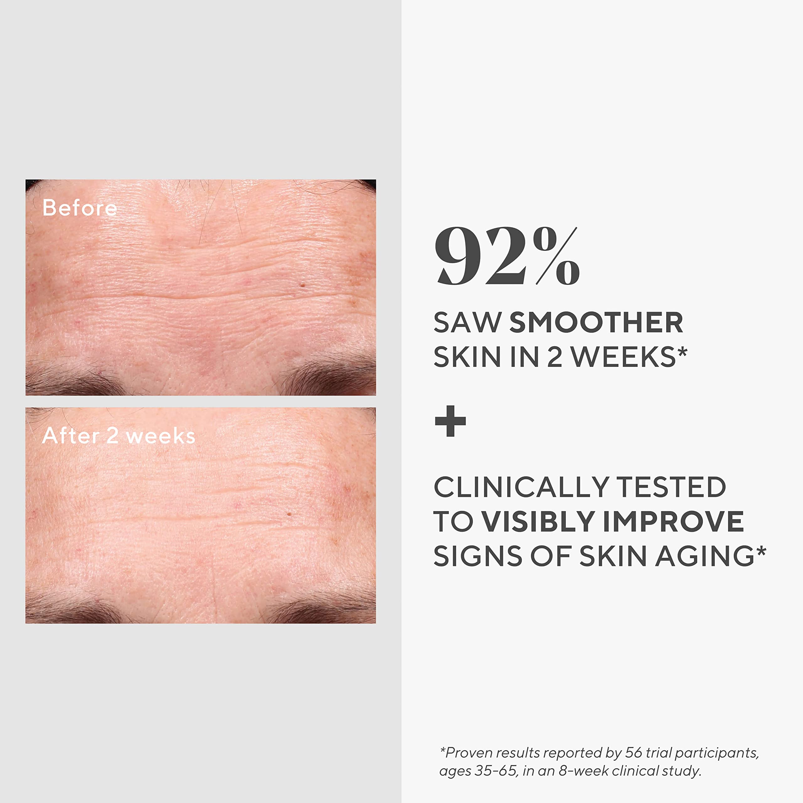 Murad Retinol Youth Renewal Serum label featuring Swertia extract signals antioxidant care.