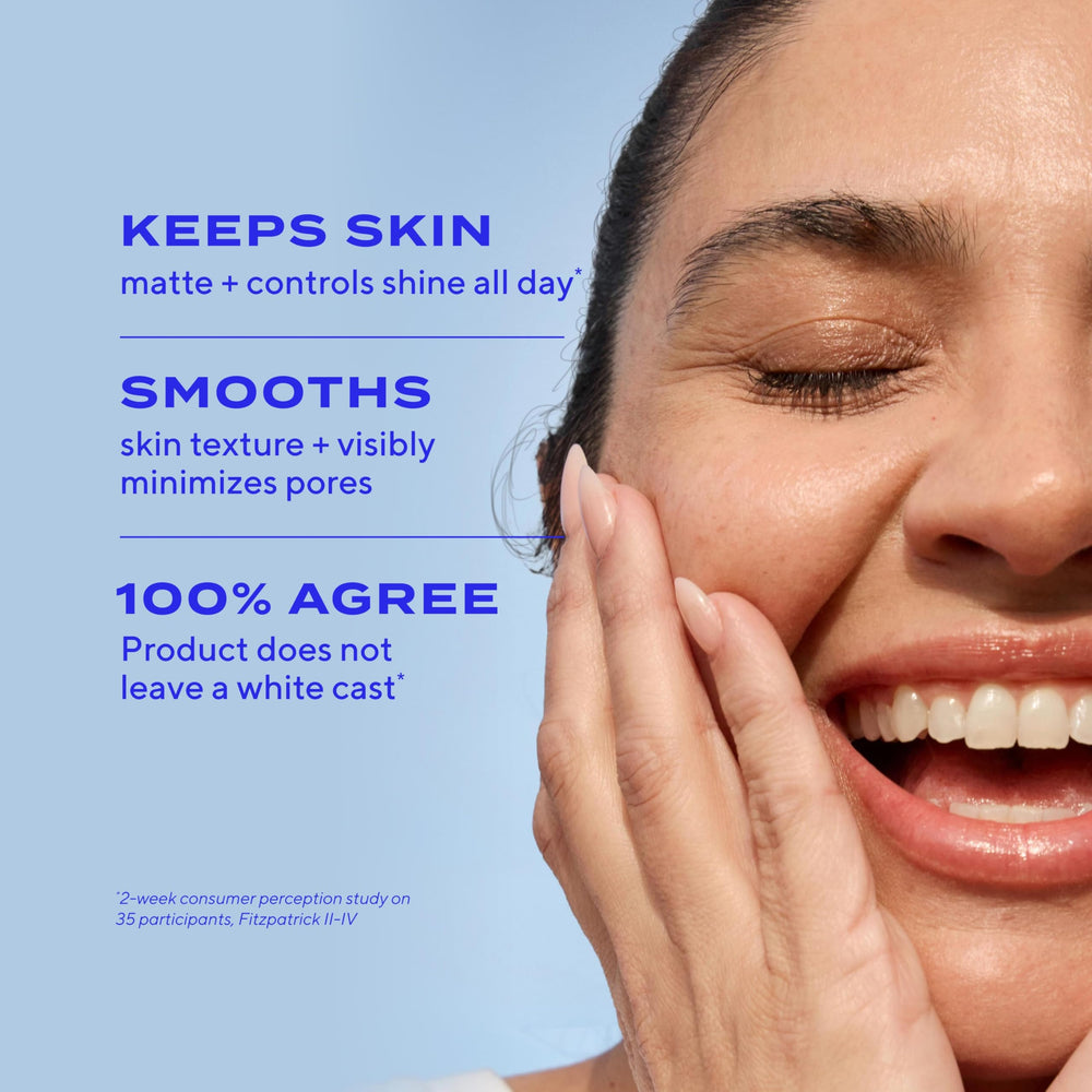 Murad Superactive Mattifying Oil matte finish bottle reveals oil-trapping technology.