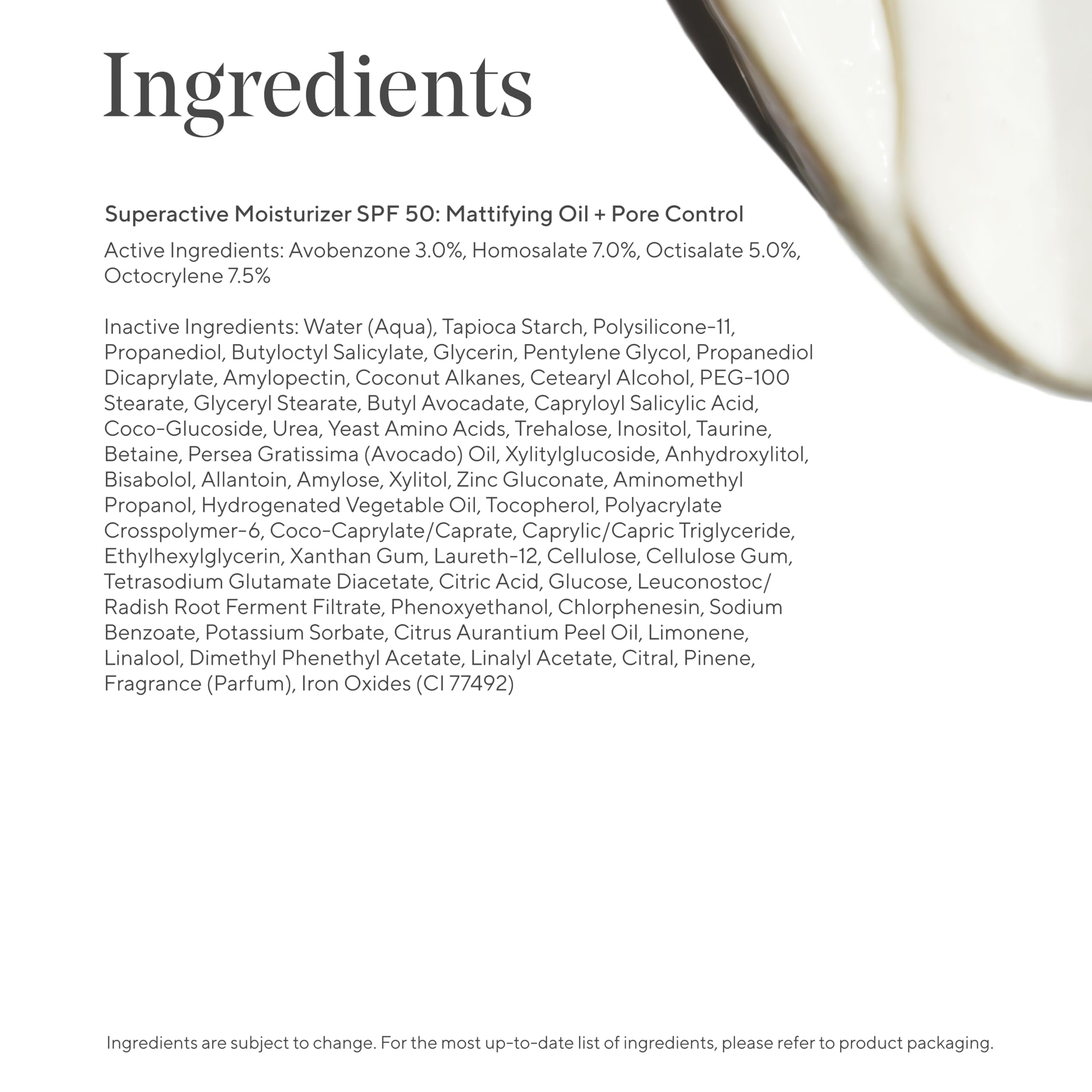 Murad Superactive Mattifying Oil on skin demonstrates lightweight non-comedogenic formula.
