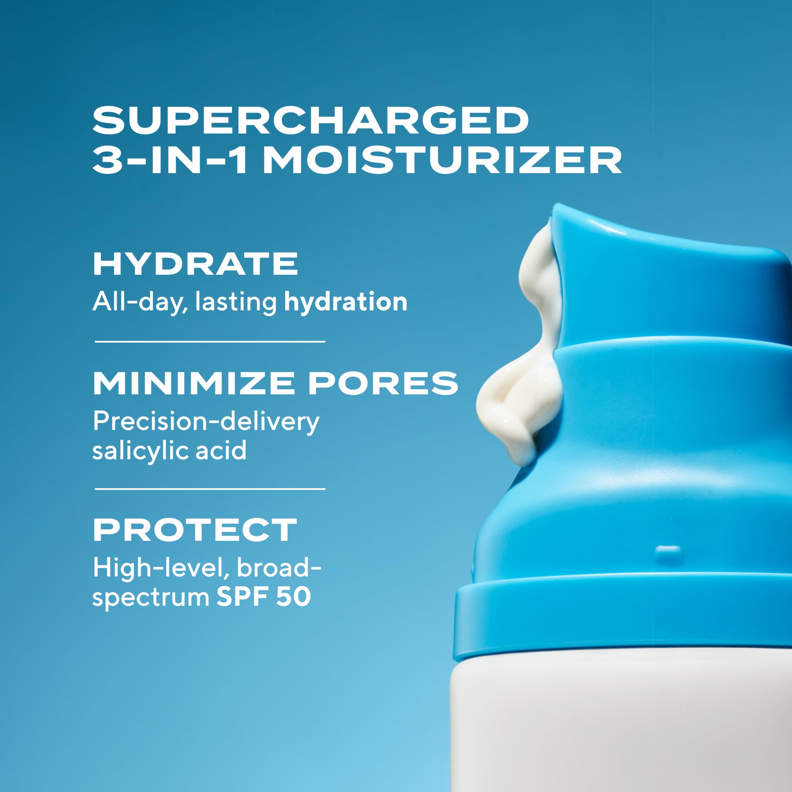 Murad Superactive Mattifying Oil SPF50 dispenser highlights fast-absorbing sunscreen protection.