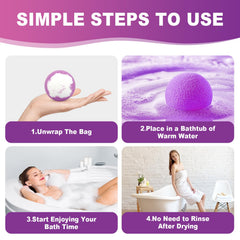 MURAN SHOWER gift box featuring 12 individually wrapped bath bombs
