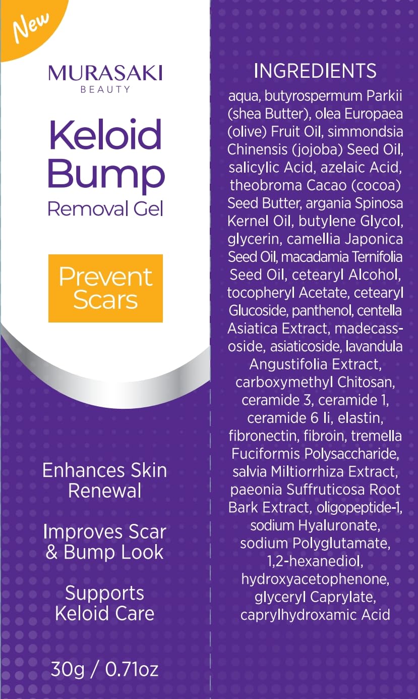 Possible improvement in scar appearance with MURASAKI BEAUTY Keloid Bump Gel