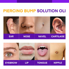 Murasaki Beauty natural oil blend closeup for deep hydration around new piercings