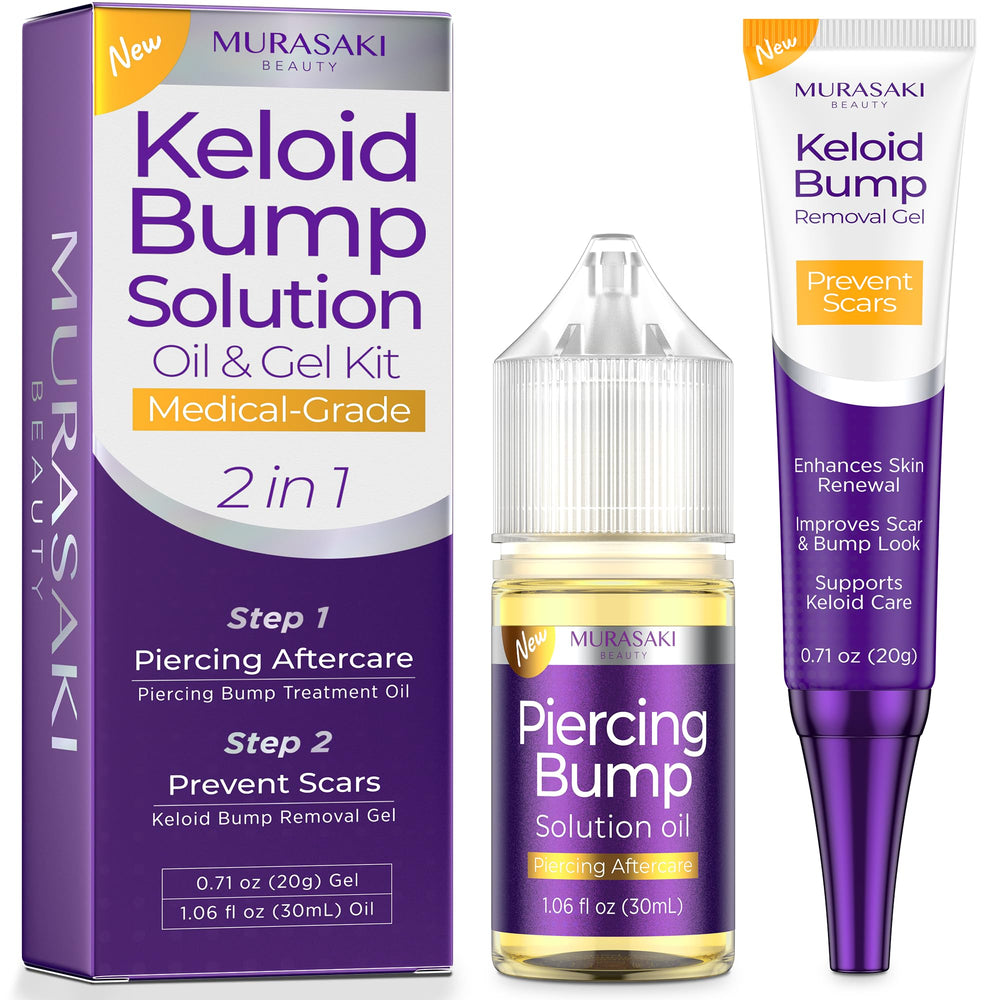 MURASAKI BEAUTY Piercing Bump Solution Oil bottle for soothing hydration after piercing