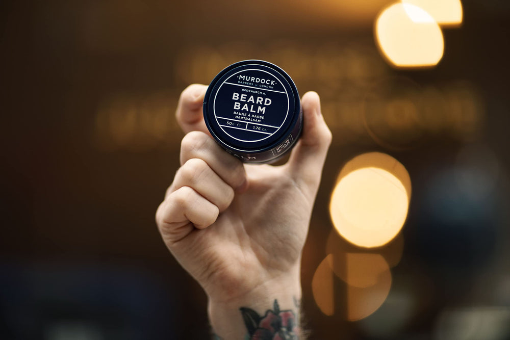 Murdock London beard balm for daily use, lightweight nourishment.