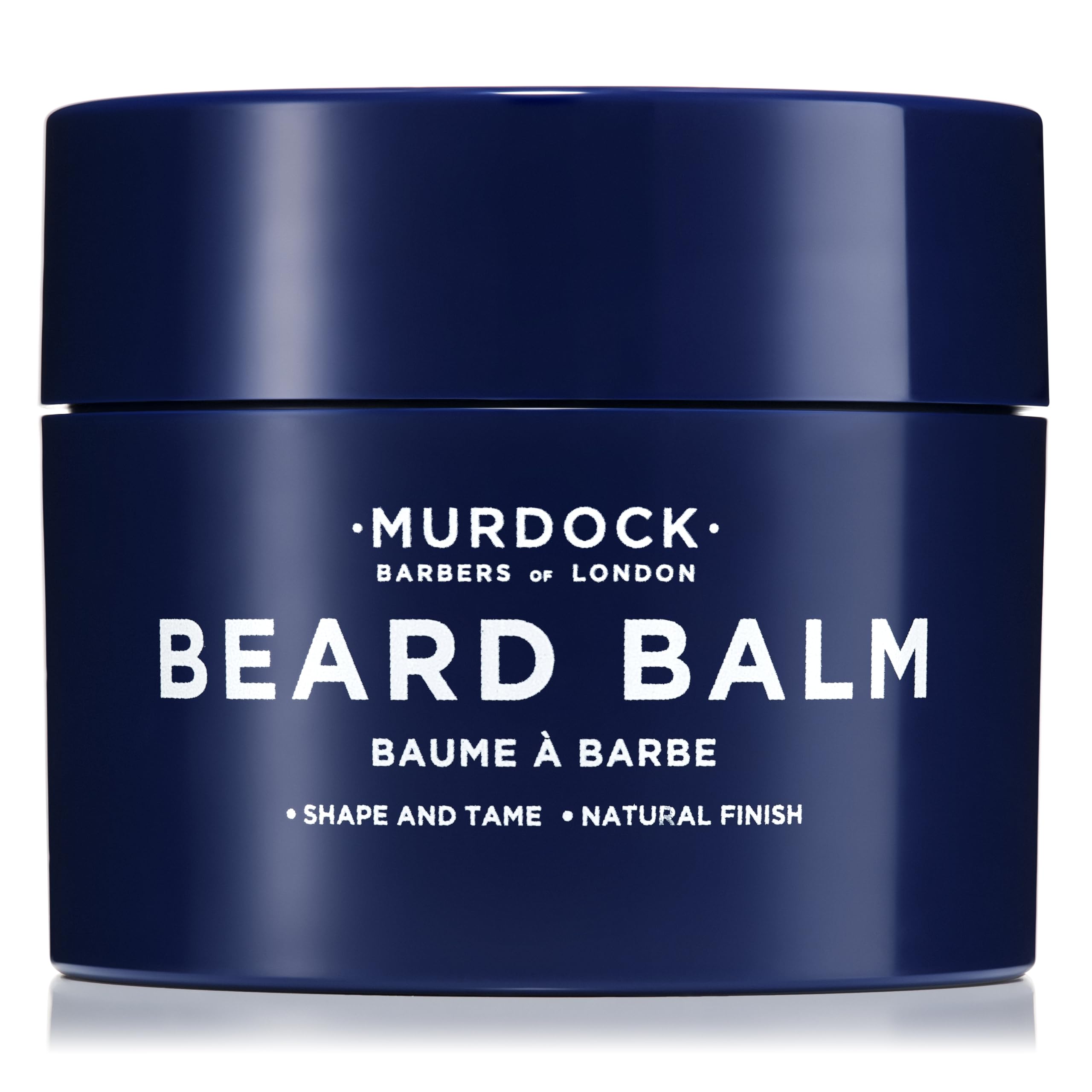 Murdock London beard balm in hand ready for easy daily application and styling.
