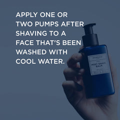 Murdock London Post Shave Balm being pumped for post-shave care.