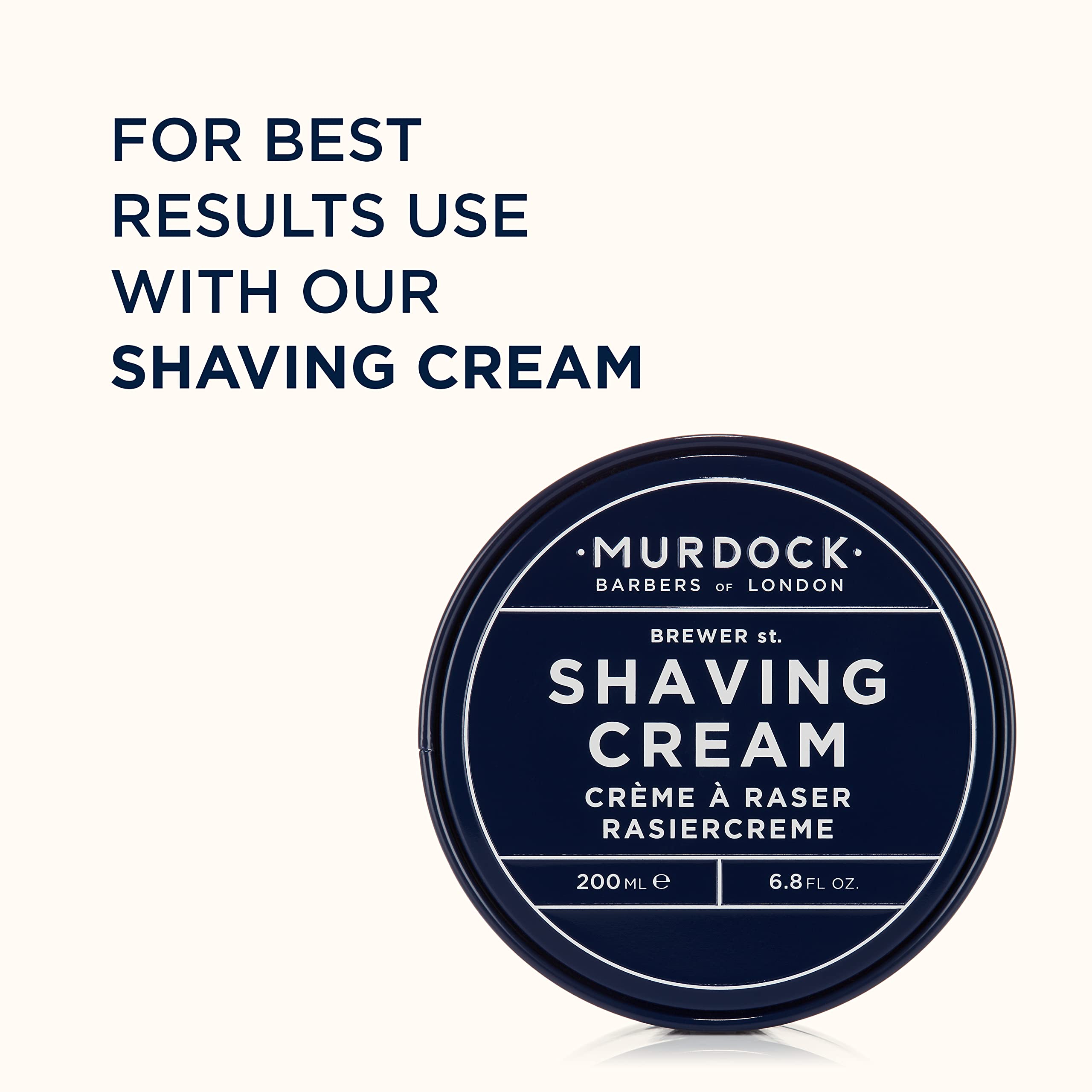 Murdock London Post Shave Balm packaging on a UK store shelf.