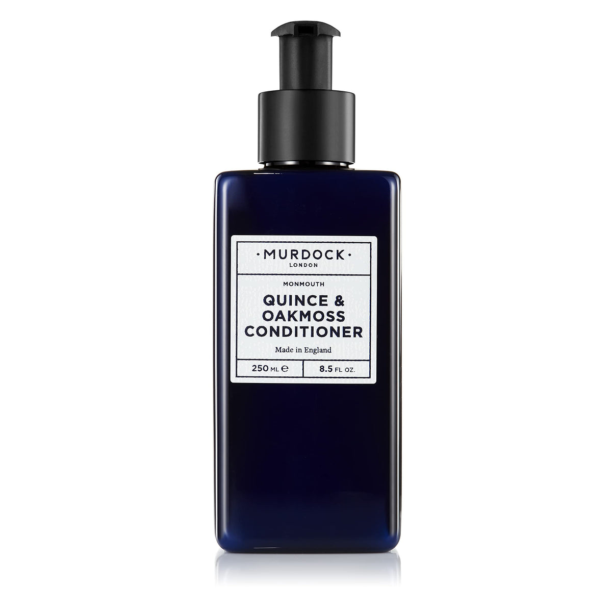 Murdock London Quince & Oakmoss conditioner bottle ready to hydrate and strengthen hair.