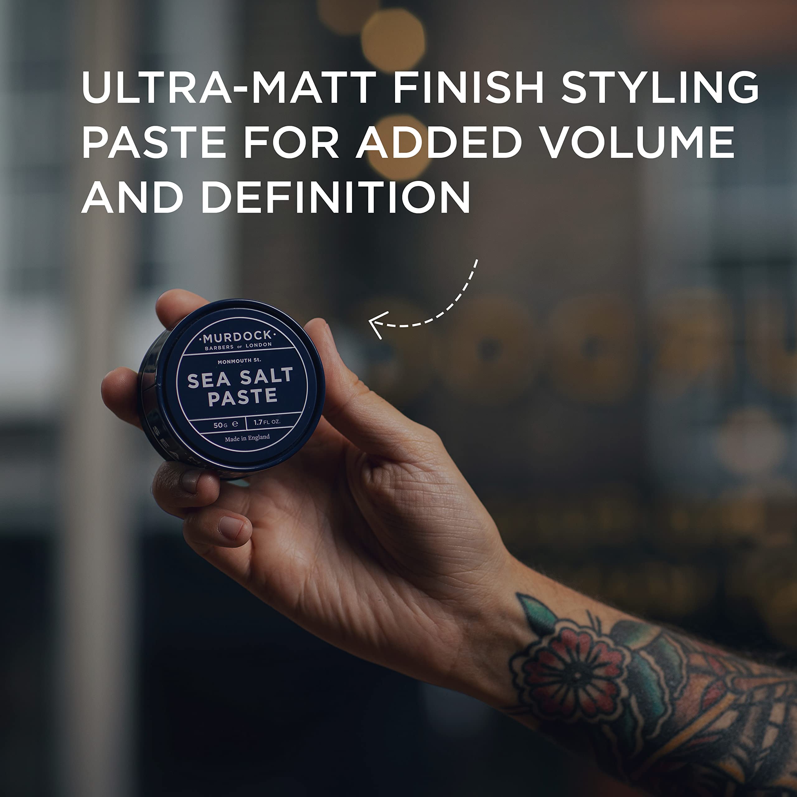 Murdock London Sea Salt Paste texture close-up for natural volume