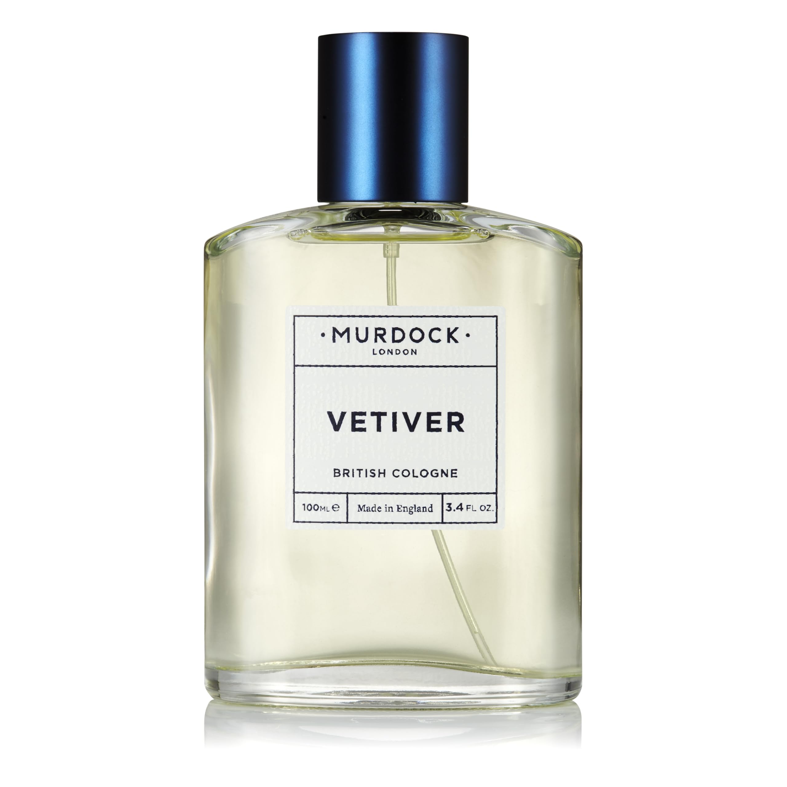 Murdock London Vetiver bottle pour shows clean citrus-woody fragrance for outdoor days