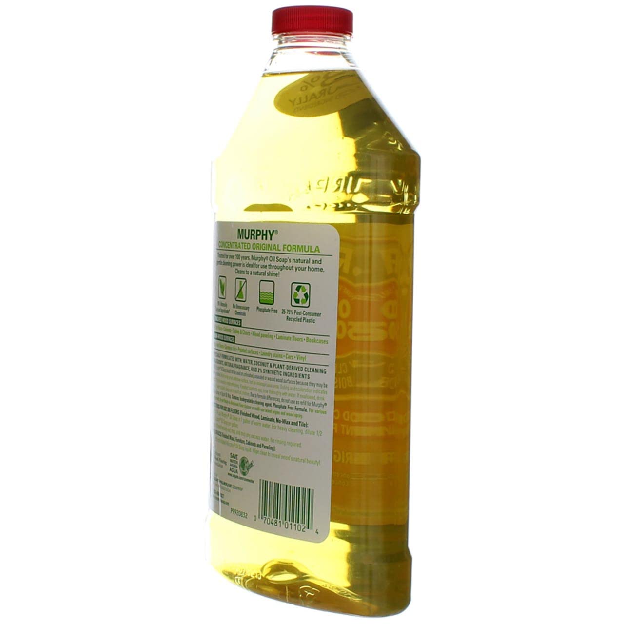 Murphy Original Oil Soap wood surface cleaning application in use.