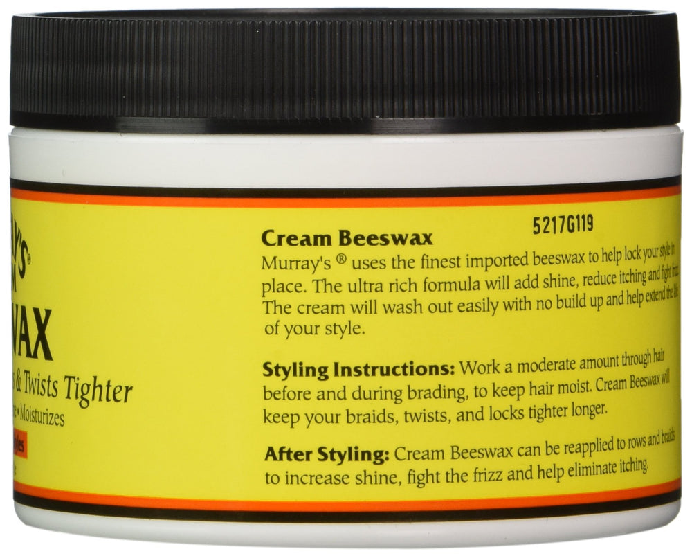 Murray's Beeswax Cream close-up texture shows rich, ultra-hydrating formula for healthy shine.