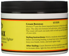 Murray's Beeswax Cream close-up texture shows rich, ultra-hydrating formula for healthy shine.