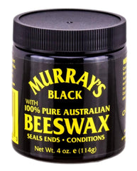 Murray's Black Beeswax pack of 3 tins offering versatile styling options.