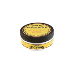 Murray's Edgewax jar close-up showing premium beeswax for edge control.