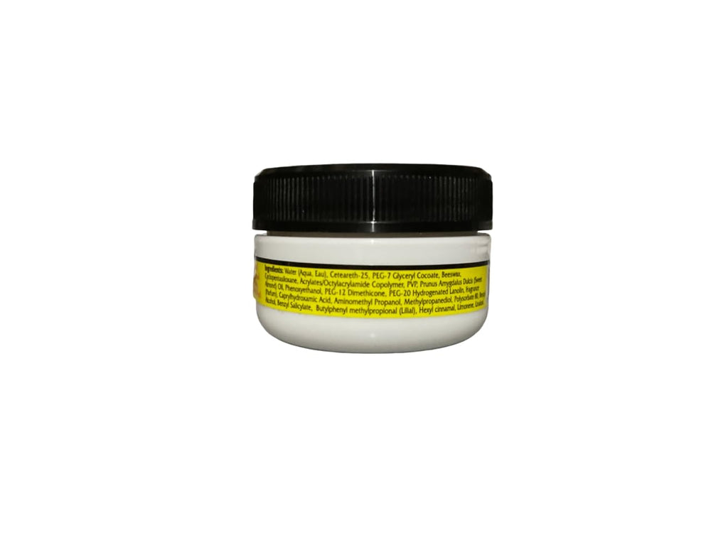 Murray's Edgewax mini tin opened for quick on-the-go access and flexible styling