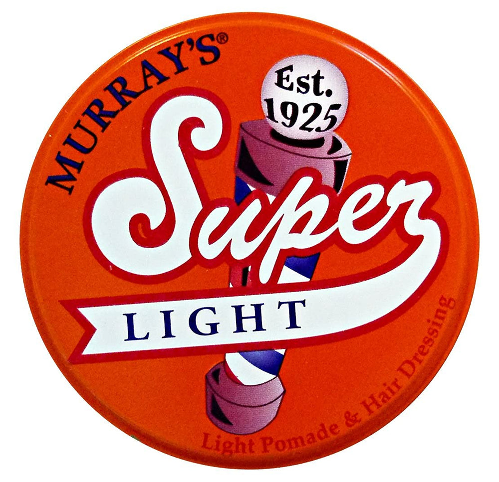 Murray's Light Pomade jar closeup highlighting the soft, creamy texture.