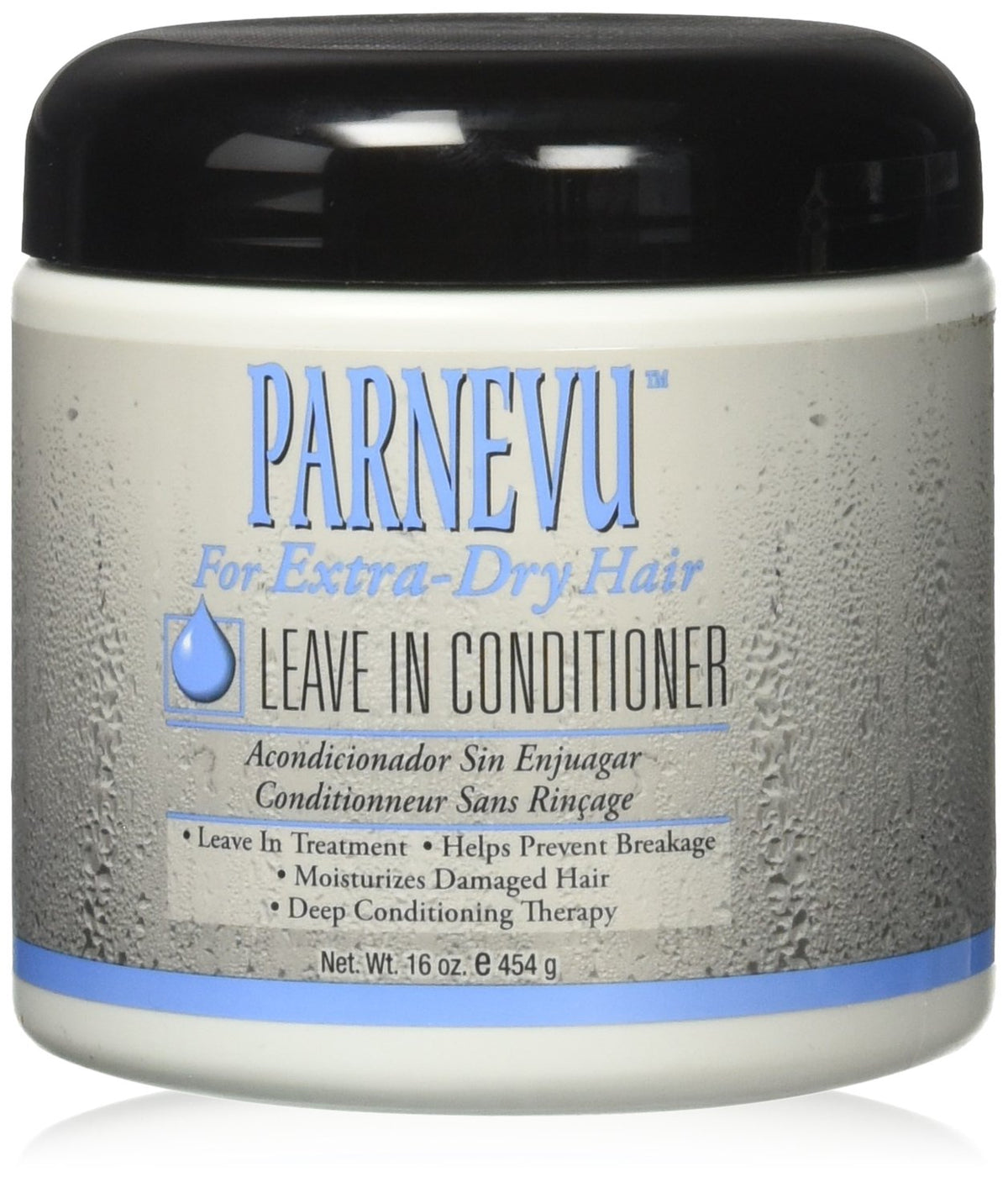 Murray's Parnevu leave-in bottle shown for daily hydration and frizz control.