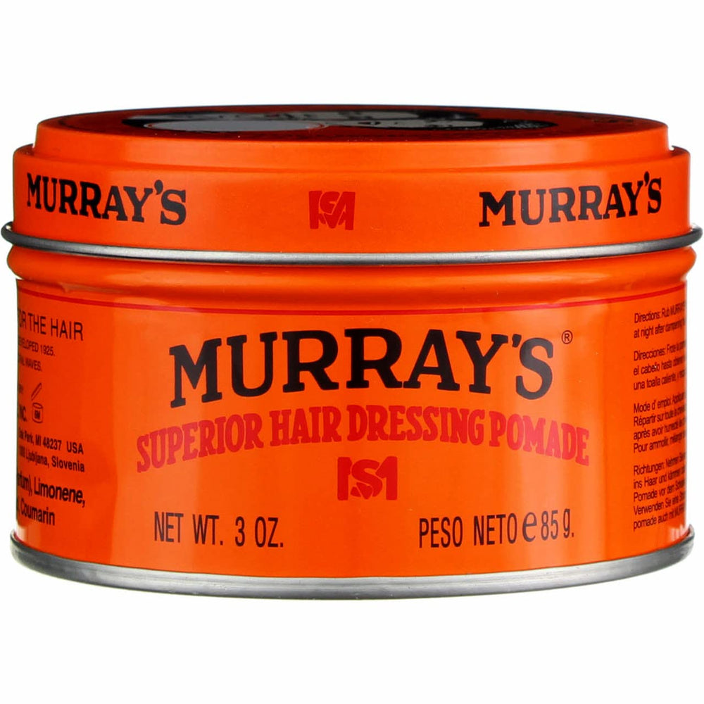 Murray's pomade close-up texture highlights smooth application and hold