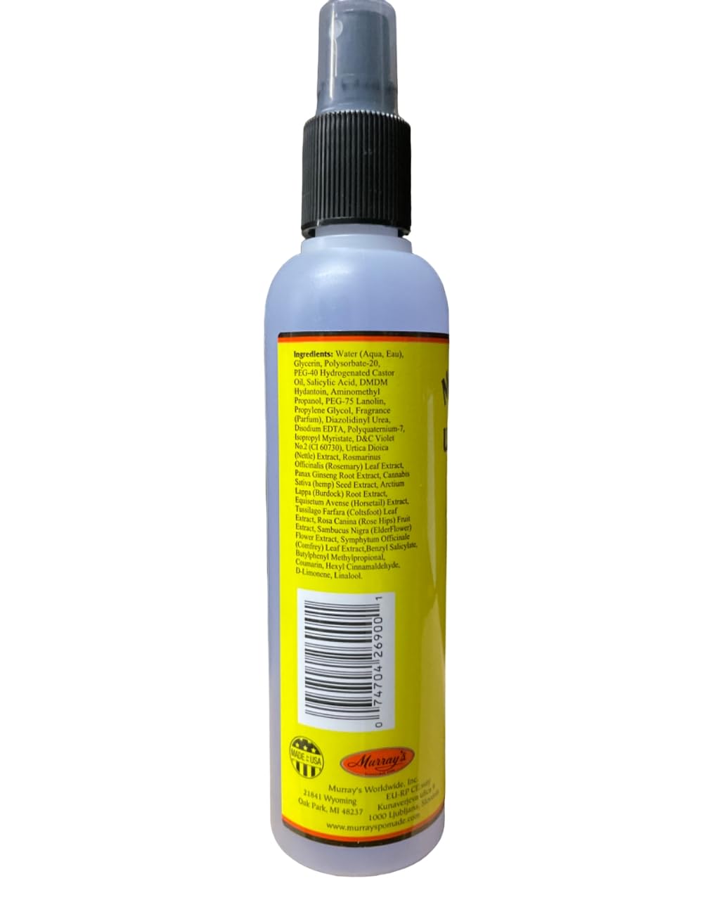 Murray's Unlock Spray 8 oz bottle provides controlled application for braid release.