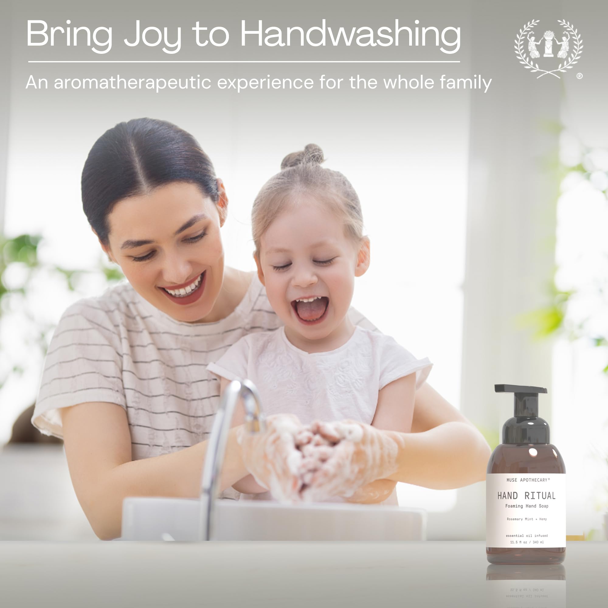 Muse Apothecary Hand Ritual packaging displays USDA Biobased certification.