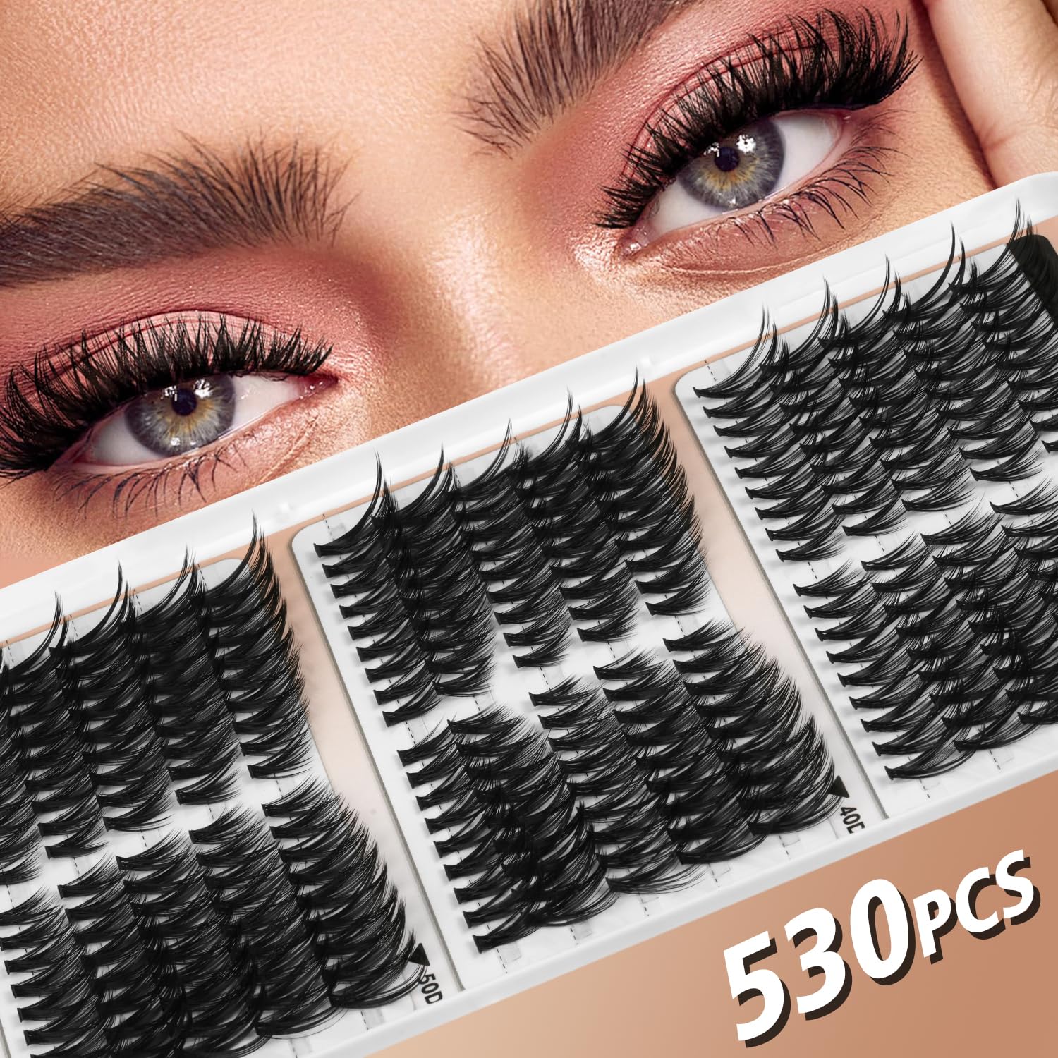MUSELASH pre-separated clusters speed up DIY lash application.