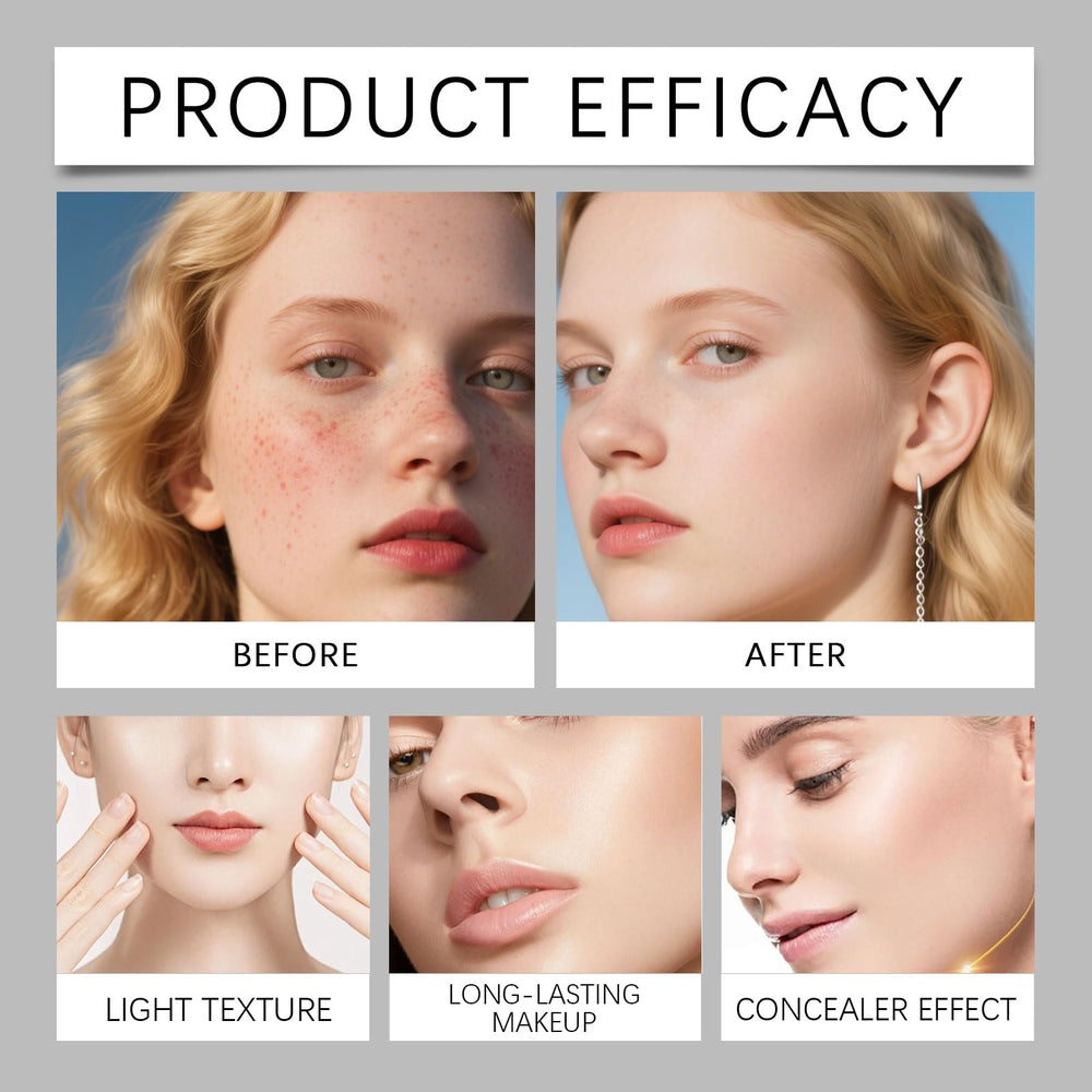Close-up of Musellot Luvie Glow Cushion dewy finish on skin