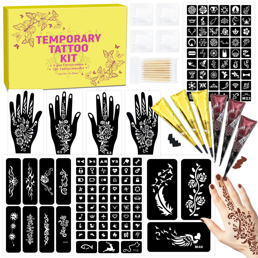 MuseLuxe 126 designs tattoo templates for personalized body art at events.