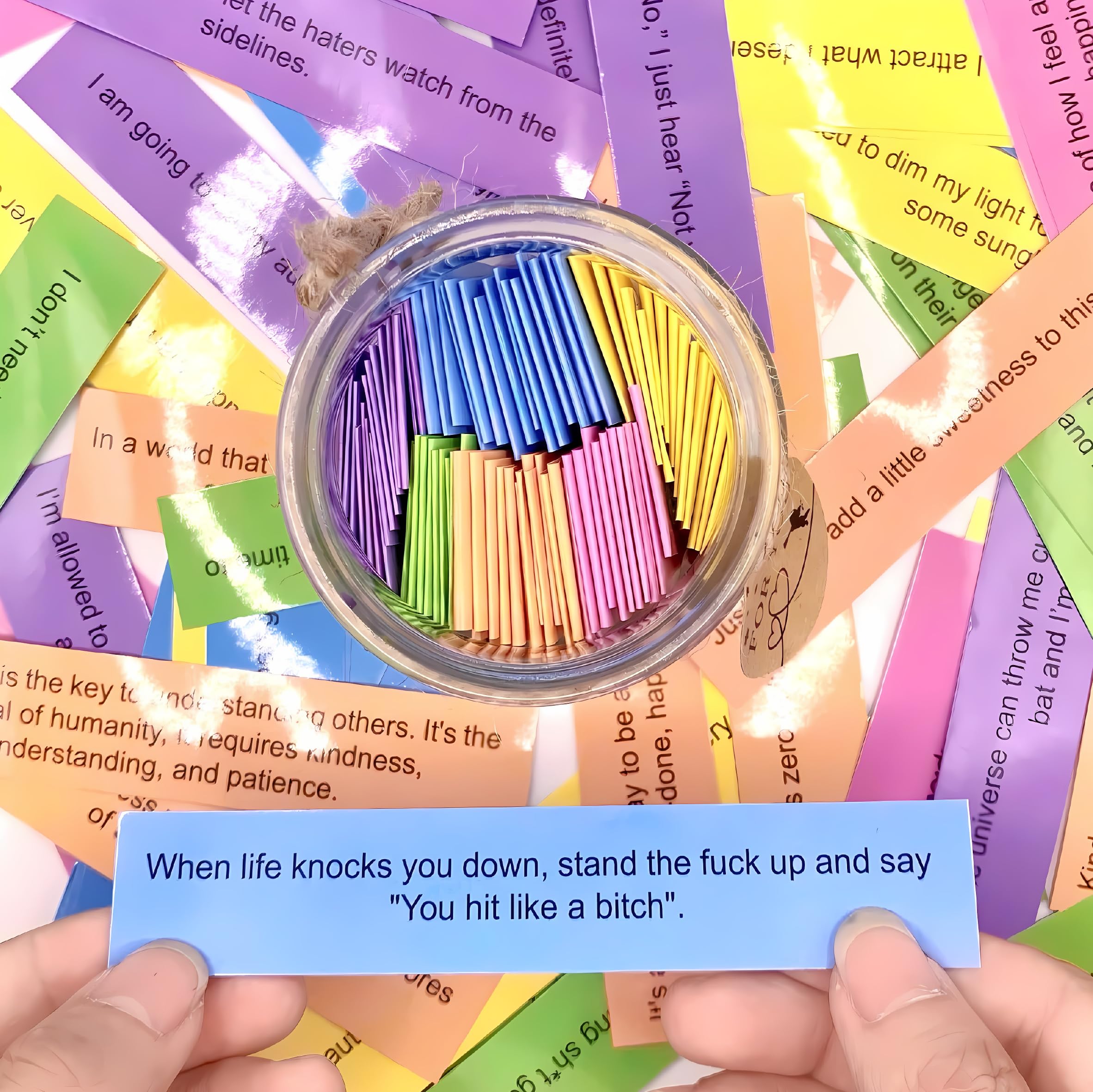 Musemory Badass Affirmation Jar packaging shown as a gift-ready item