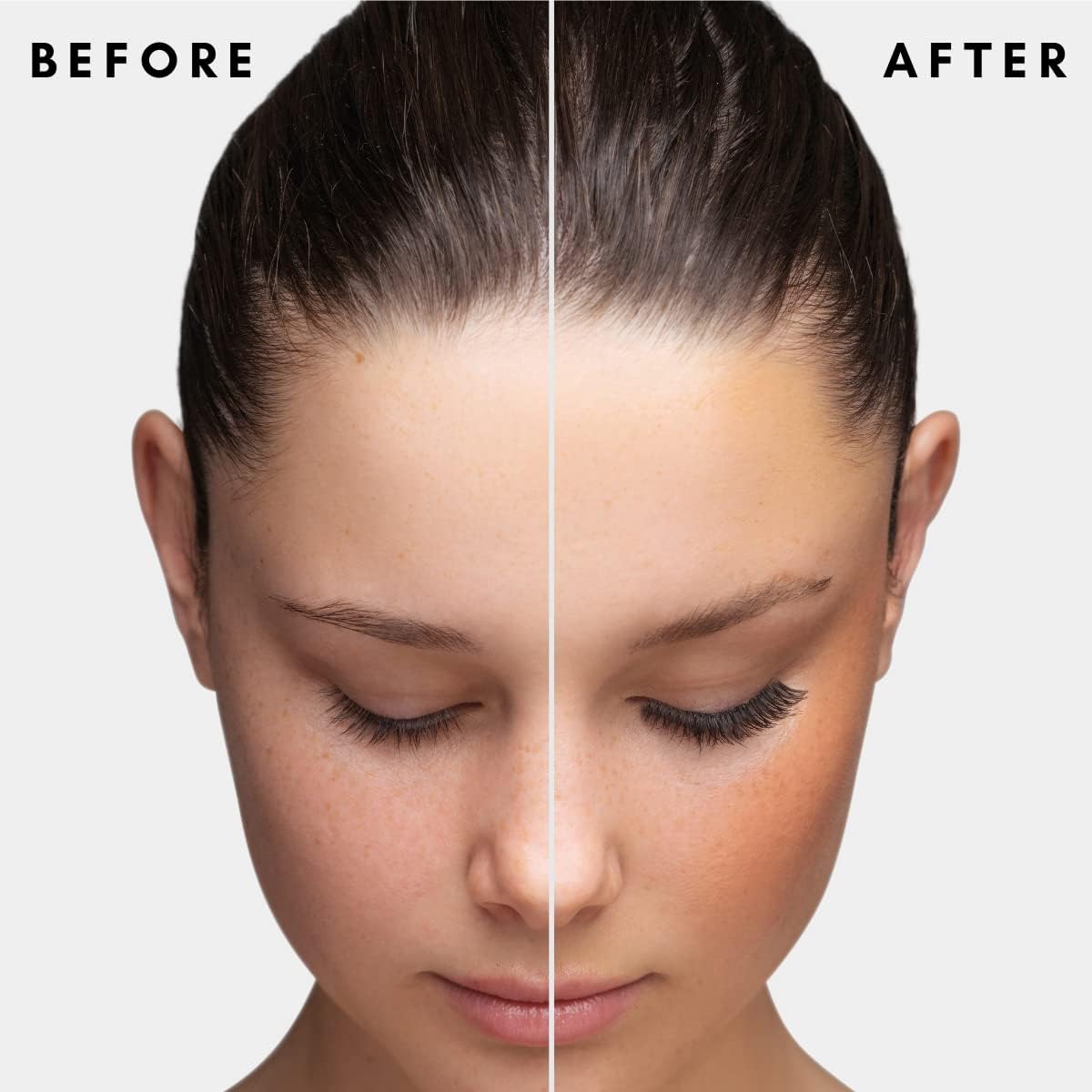 MUSKD eyelash growth serum closeup lashes showcasing nourishing care.