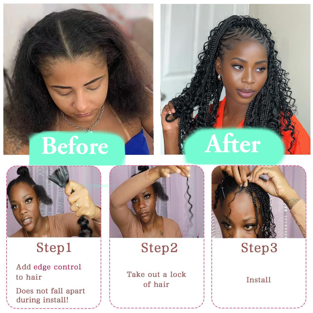 MUXFILLA knotless braids-ready hair for daily wear and events