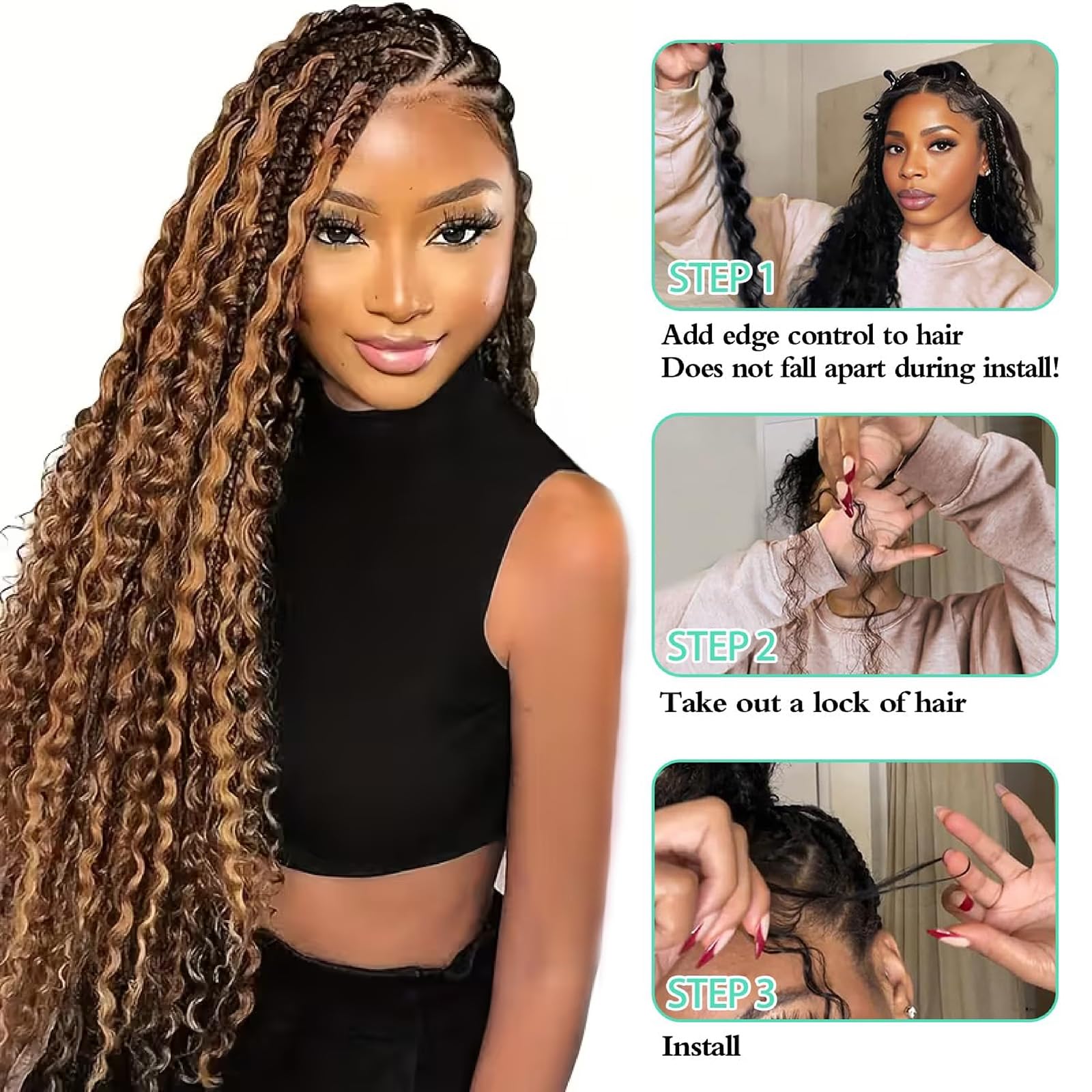 MUXFILLA virgin Remy curly hair for long-lasting deep wave styles