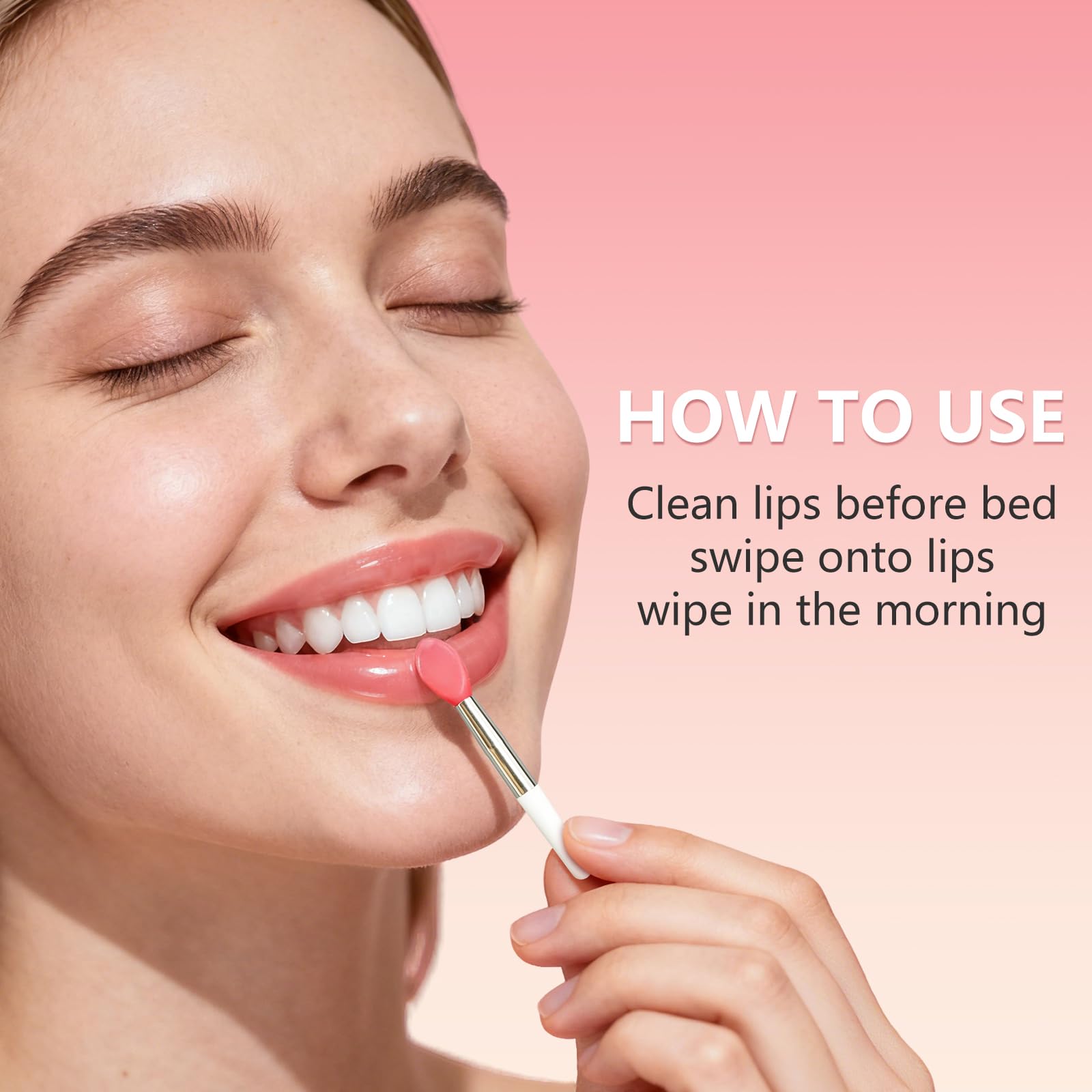 Muxmrx night routine with lip mask promoting renewal.