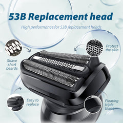 Muyfguo 53B blade module for Series 5 compatible razors supports precise trimming.